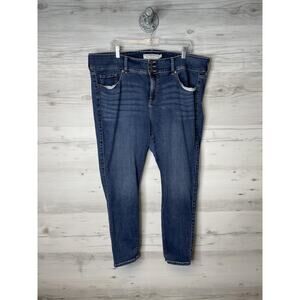 Torrid Jeans Womens 22S Plus Blue Dark Wash Jegging Skinny High Rise‎ Stretch